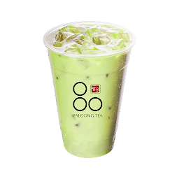 Iced Honeydew Milk Green Tea