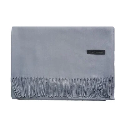 Title 10, Bufanda de color liso para mujer con borlas