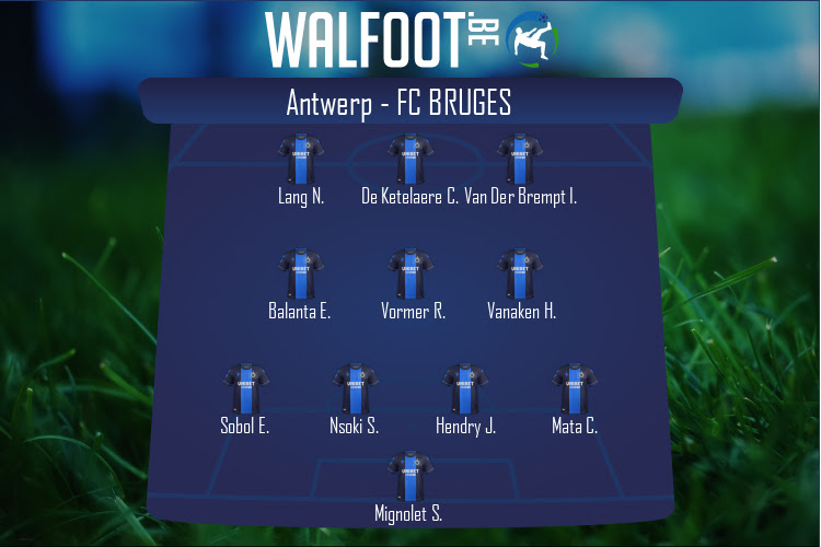 Composition FC Bruges | Antwerp - FC Bruges (24/10/2021)