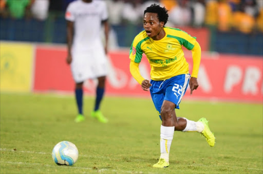 Percy Tau of Mamelodi Sundowns during the Absa Premiership match between Mamelodi Sundowns and Bidvest Wits at Loftus Versfeld Stadium on February 25, 2017 in Pretoria, South Africa. / Lee Warren/Gallo Images