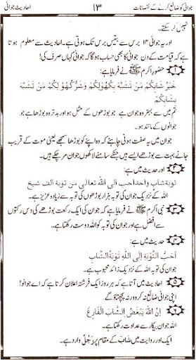 Jawani Ko Zaya Karne Kay Nuqsanat