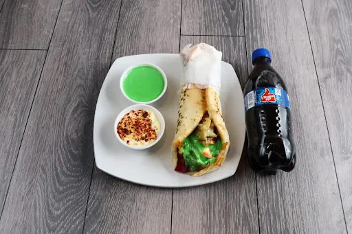 Pizza Topping Chicken Shawarma + Thumsup [250 Ml]