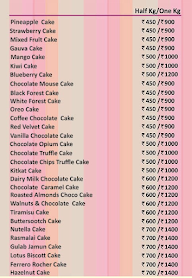 Cocomelon Cakes And Chocolates menu 1