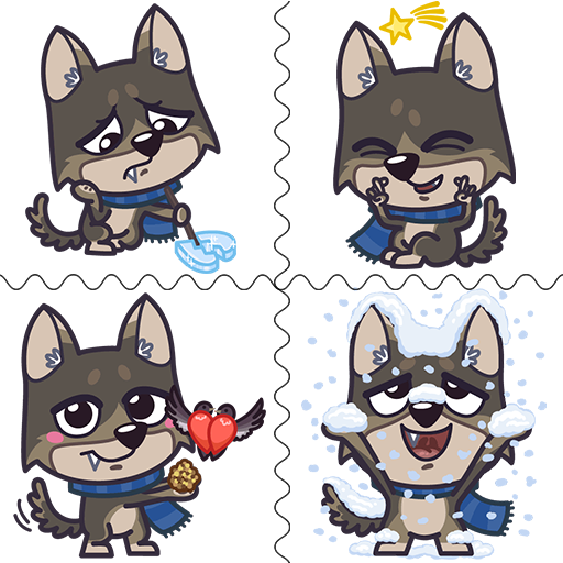 Wolf Sticker for WhatsApp