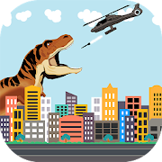 Dinosaur vs Helicopter Battle  Icon