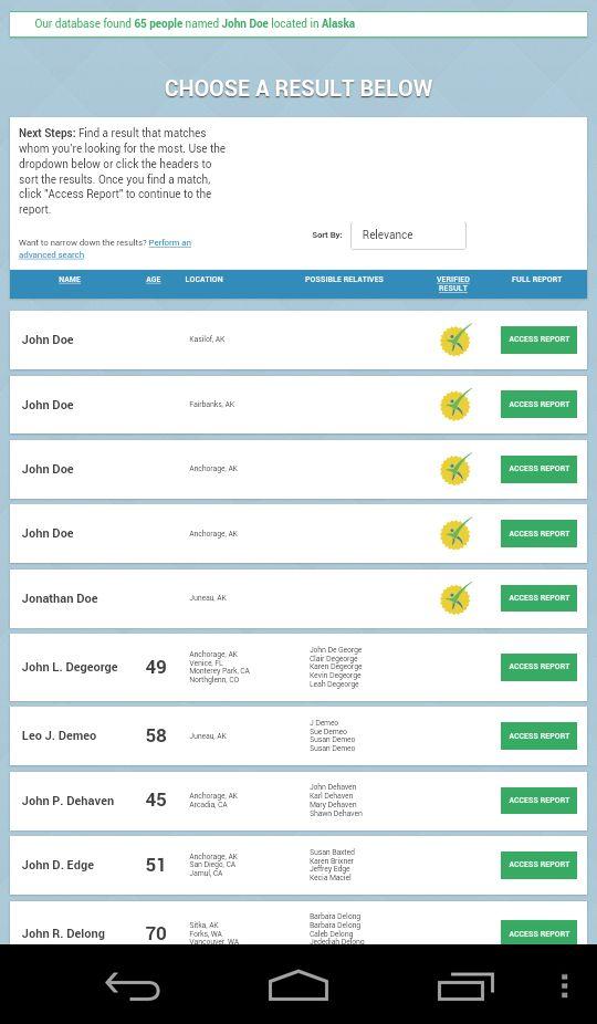 Best People Search App Screen 3