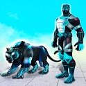 Icon Flying Panther Robot Hero Game