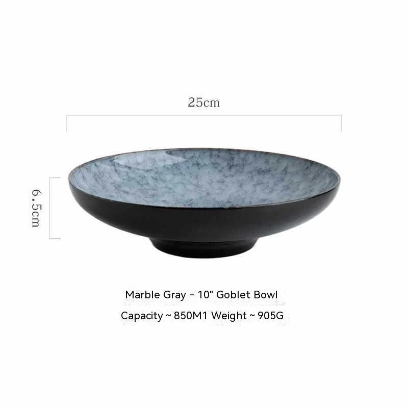 Japanese Ceramic Bamboo Hat Salad Bowl perfect for serving fresh salads in style. Add a touch of elegance to your dining