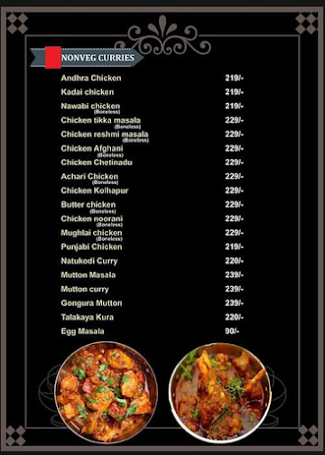 Thanaya Food House menu 