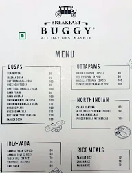 Breakfast Buggy menu 1