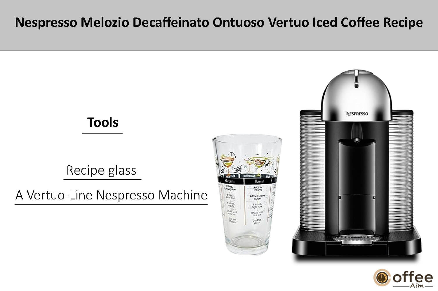 In this image i explain tools nespresso decaffeinato ontuoso Iced Coffee Recipe