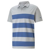 Polo Golf Nam Mattr Kiwi Stripe Polo - High Rise Heather - Star Sapphire - 59911301 - Mẫu Áo Phong Cách Thể Thao, Trẻ Trung, Năng Động