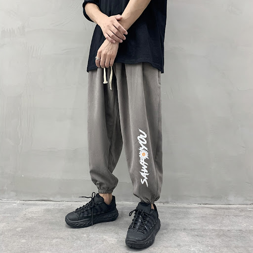Title 4, Casual Mens Trendy Loose-fitting Trousers Ins ...