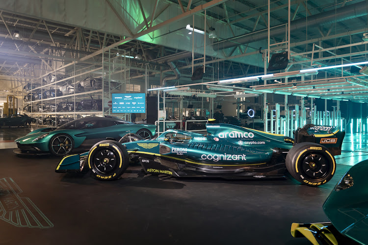 The new car continues to sport a similar British Racing Green livery to last year with the addition of Aramco branding.