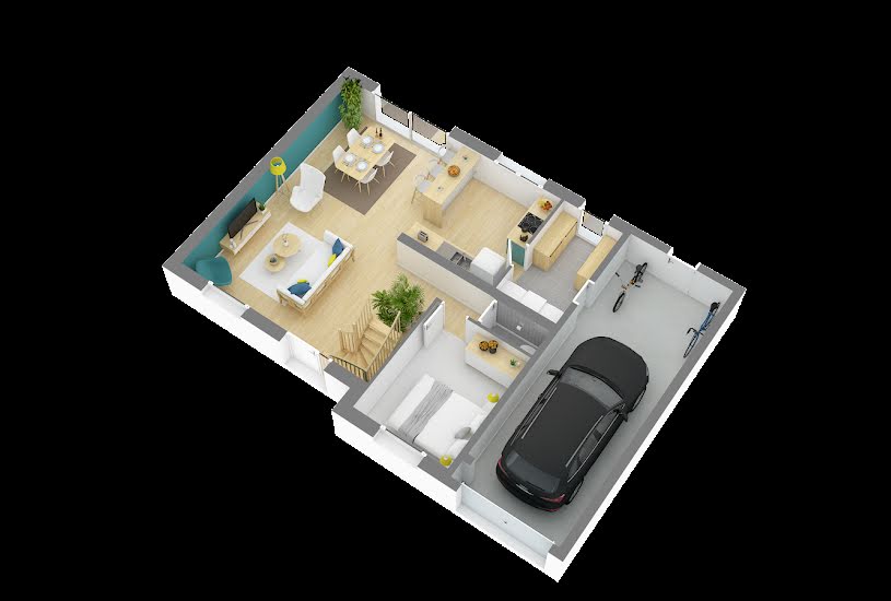  Vente Terrain + Maison - Terrain : 1 453m² - Maison : 92m² à Routot (27350) 