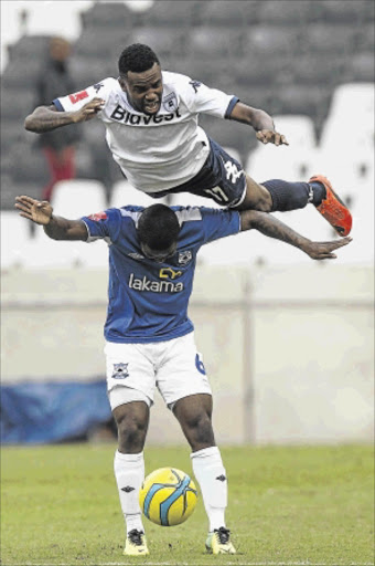 ON THE UP: Bidvest Wits' Jabulani Shongwe, top, says he's ready to play for Bafana after a missing passport saw him dropped for the last camp Photo: Manus van Dyk/Gallo Images