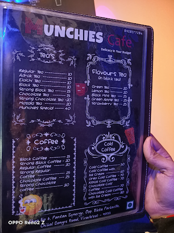 Munchies Cafe menu 