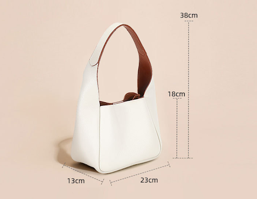 Title 1, First Layer Cowhide Large Capacity Underarm Bag...