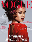 Gugu is on the cover of British Vogue.