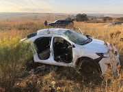 Three people, including two children, were killed when a bus crashed into the side of a light motor vehicle on the R511 in Centurion.