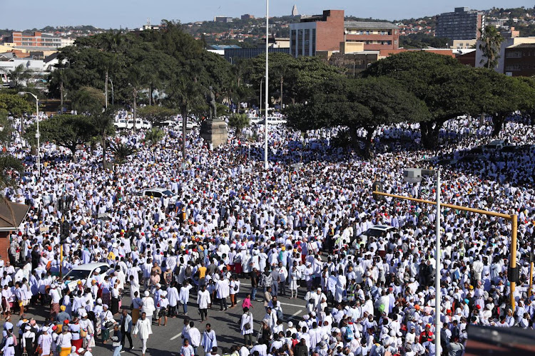 Tens of thousands of followers of the Nazareth Church took to the streets of Durban as part of their annual peace prayer.