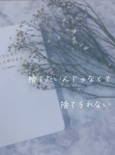 「捨 て た い ん じ ゃ な く て 捨 て ら れ な い」のメインビジュアル