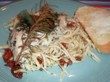 Fresh Rosemary Chicken with Pesto Pasta!