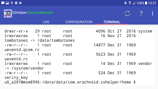 Screenshot SSHelper