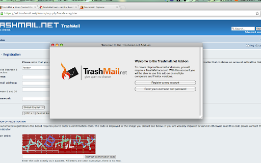 TrashMail.com: Create disposable address