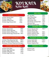 Kolkata Kathi Rolls menu 1