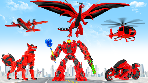 Screenshot Fox Robot Transform Bike Game