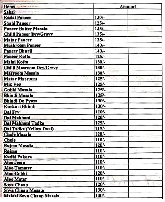 Food Junction menu 