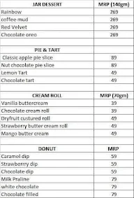 Winni Cakes & More menu 2