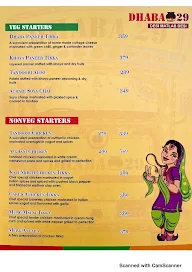 Dhaba 29 menu 4