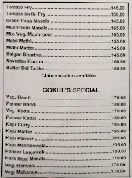 Hotel Gokul menu 6