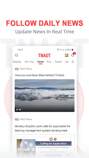 Screenshot TNAOT - Khmer Content Platform