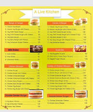 A Live Kitchen menu 1