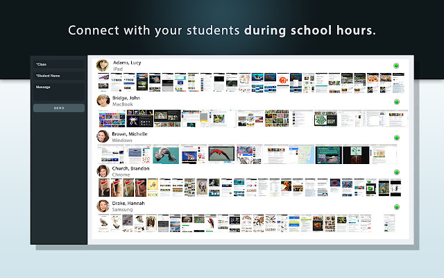 Visible Internet Student chrome extension