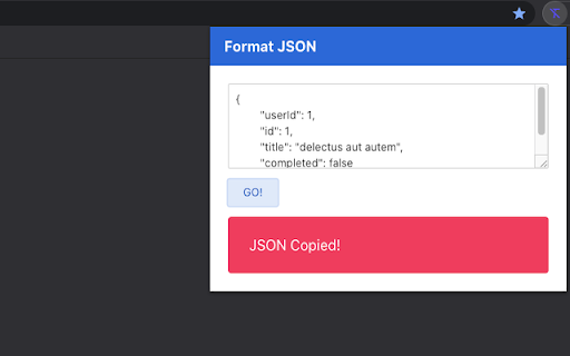 Format JSON