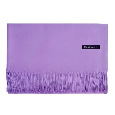 Title 14, Bufanda de color liso para mujer con borlas