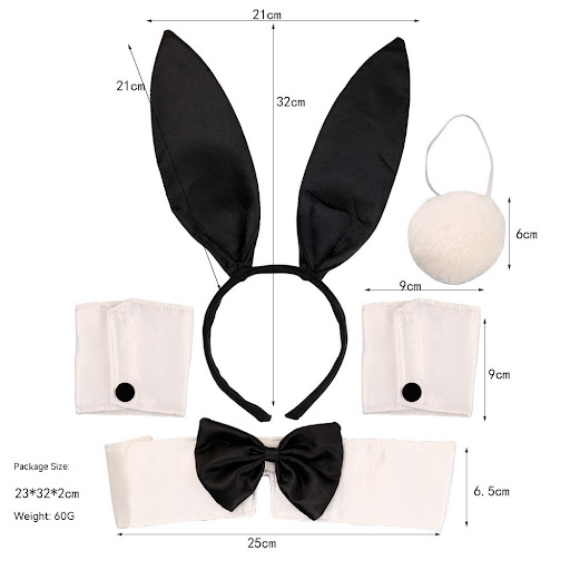 Title 2, Plush Rabbit Headband Suit Three-piece Set, per...