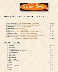 Urban Tapri menu 1