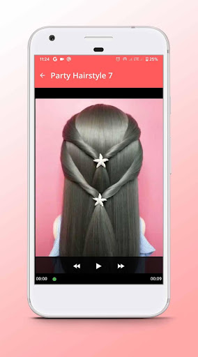 Party Hairstyle - Video Step By Step Offline