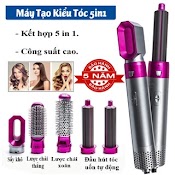 Máy Làm Tóc 5 In 1 Uốn Xoăn Phồng Sấy - Máy Sấy Uốn Tóc Tạo Kiểu Đa Năng Mini 3 Mức Nhiệt Hàn Quốc Hàng Chính Hãng _U1