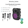 [Tặng Kèm Mic]Loa Bluetooth Karaoke Mini Có Đèn Led Lz - 4107 Âm Thanh Chuẩn Speaker