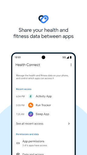 Screenshot Health Connect