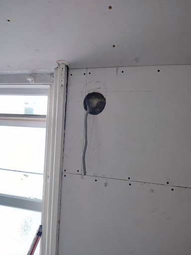 Installation of new lights and extractor fan - 1st fix