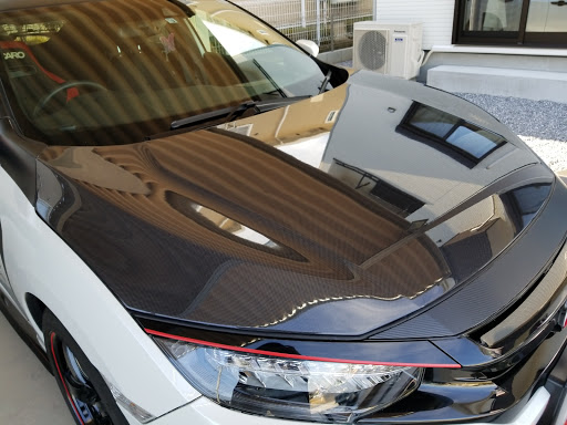 シビック Fk7のシビック Fk7 Diy ボンネット交換 カーボンボンネットに関するカスタム メンテナンスの投稿画像 車のカスタム情報はcartune
