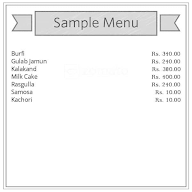 Amit Chaudhary Misthan Bhandar menu 1