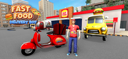 Screenshot Fast Food Delivery Bike Game